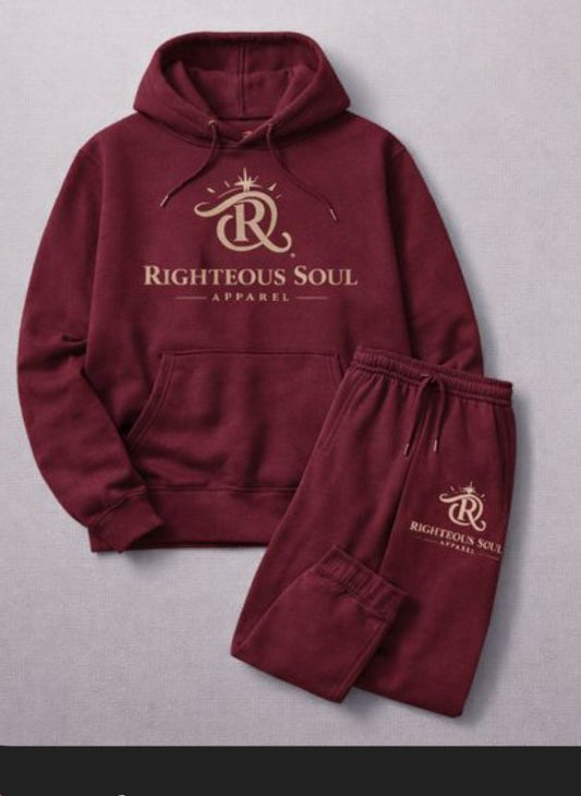 Righteous Soul Royal Sweatsuit – Burgundy